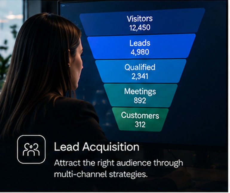 Lead acquisition funnel